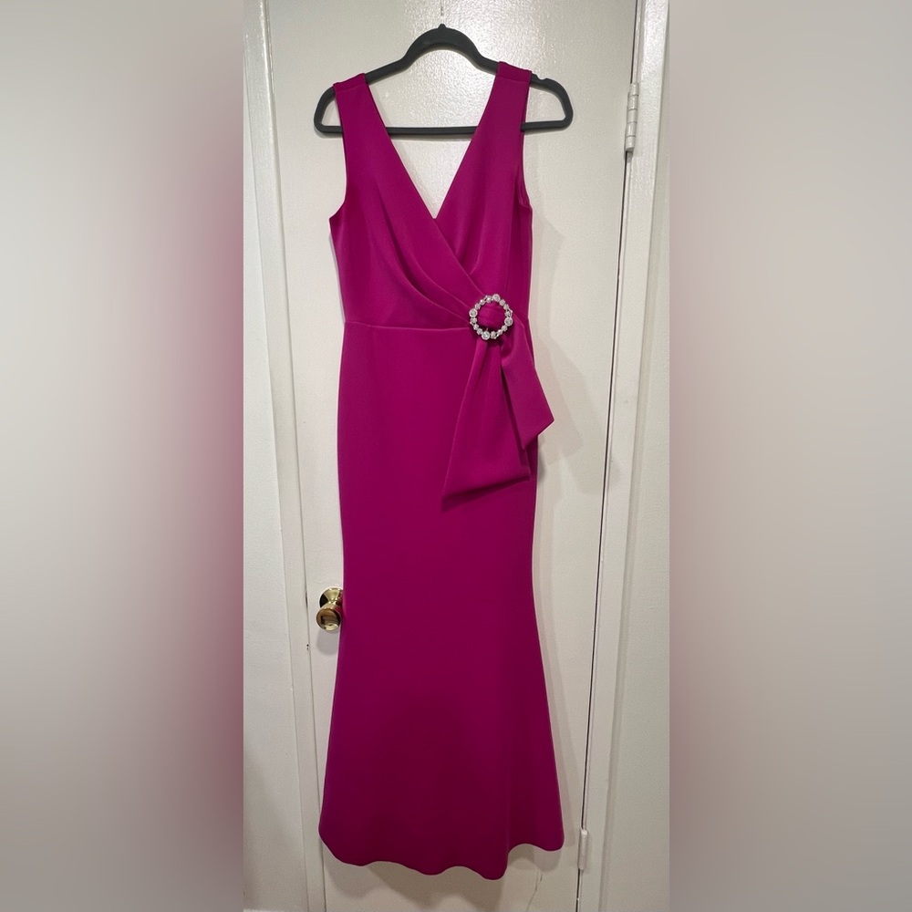 Pink long dress size 6